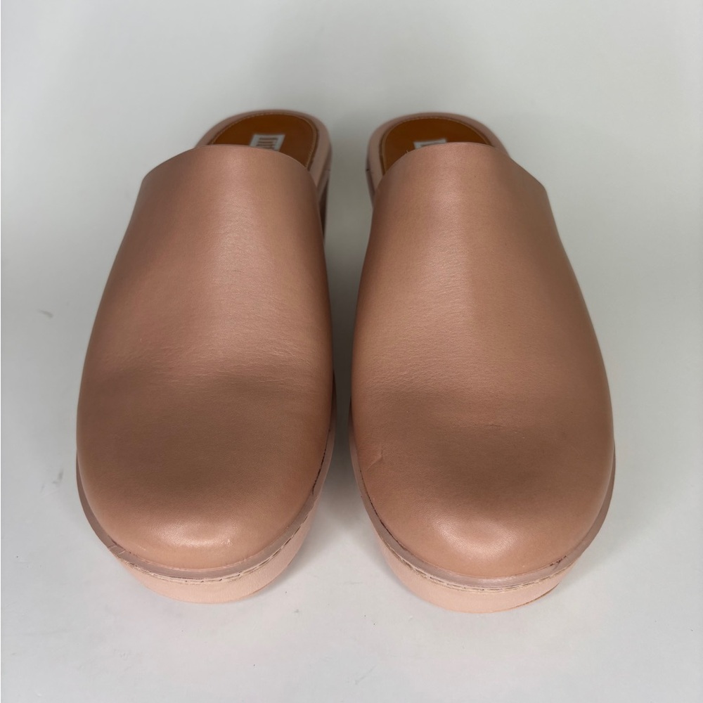 FitFlop CushX Chunky-Heel Mules – platform Beige Size US 9 EU 41 Comfort Clog - Picture 5 of 16